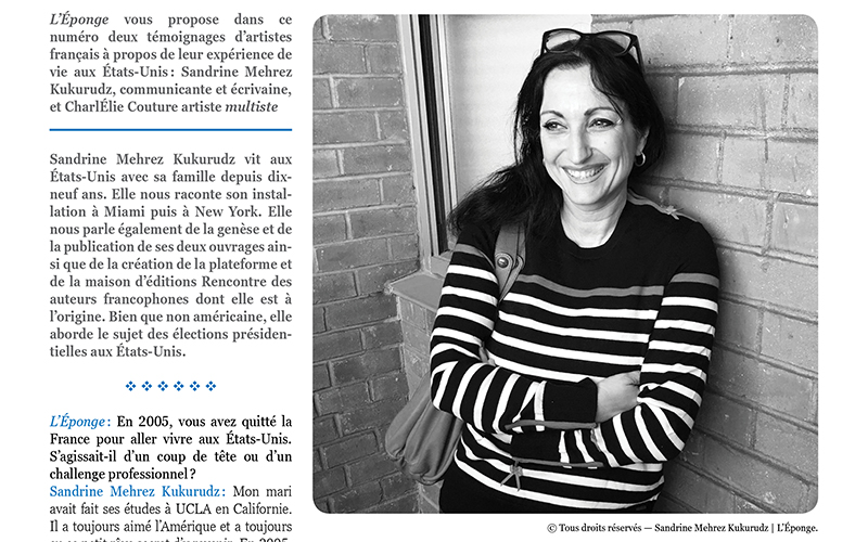 L&rsquo;Éponge n°6 – Sandrine Mehrez Kukurudz 